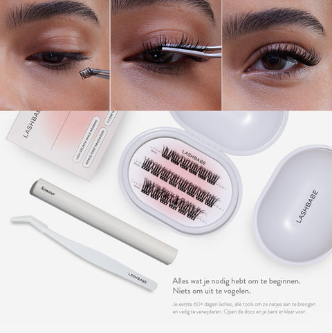 Lash Vitamins - Pre-Glued Cluster Caffeine Pep Starter Kit