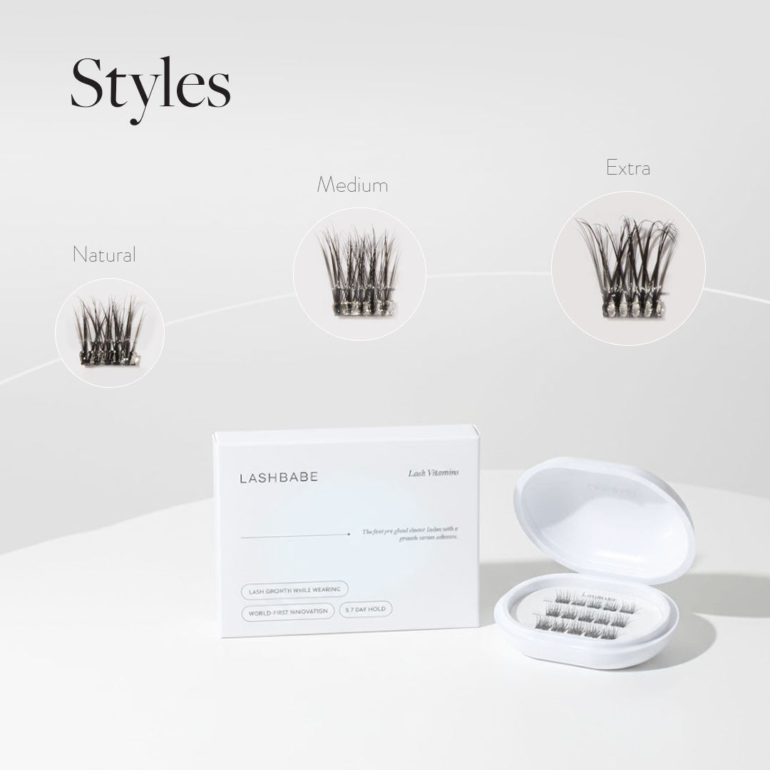 Lash Vitamins - Pre-Glued Lash Cluster Starter Kit