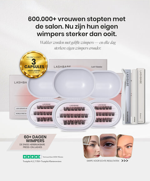 Lash Vitamins - Pre-Glued Cluster Caffeine Pep Starter Kit