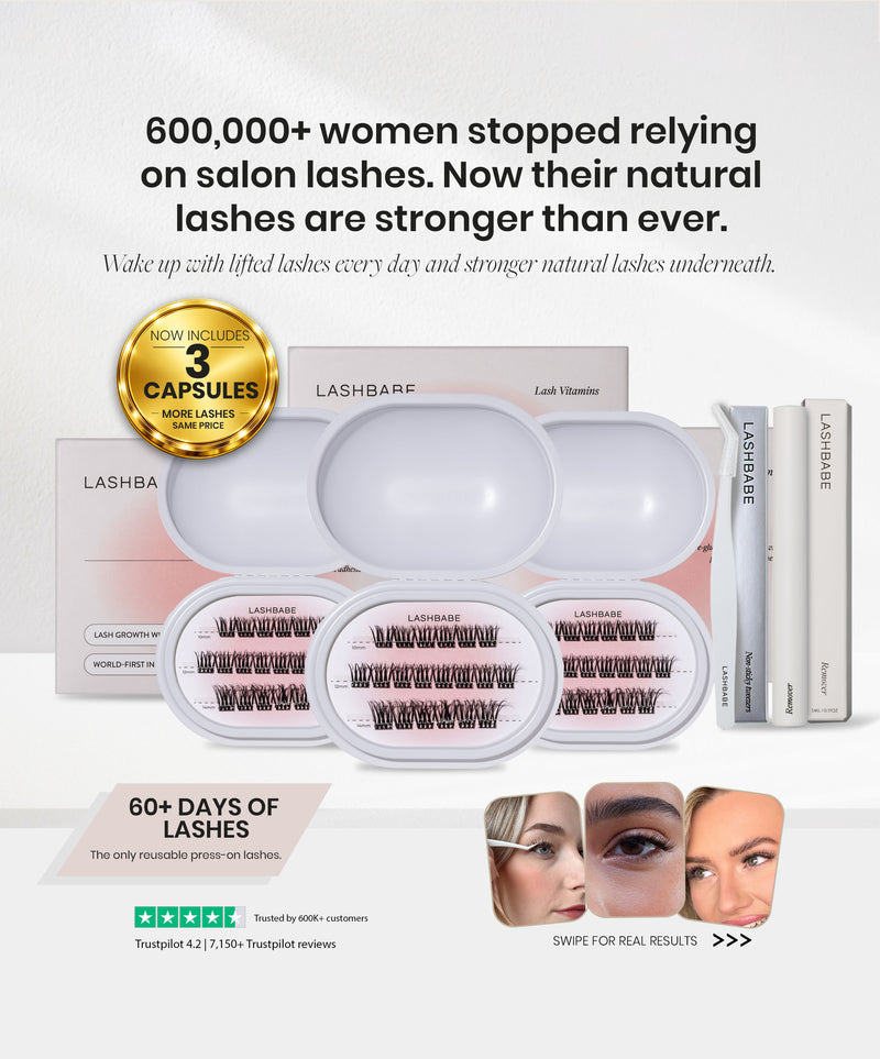Lash Vitamins - Pre-Glued Cluster Caffeine Pep Starter Kit